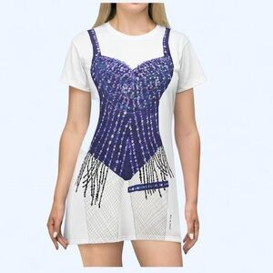 Taylor Swift Midnights Bodysuit Printed T-Shirt Dress